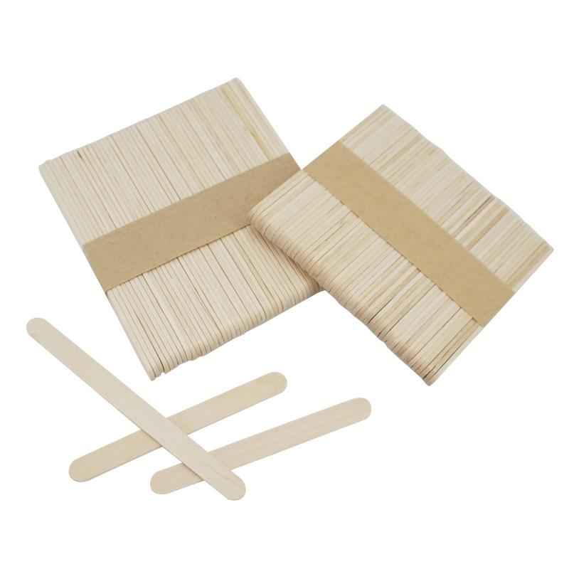 Cutomized Logo Eco Friendly Ice Cream Sticks Disposable Popsicle Wooden Sticks for Sale