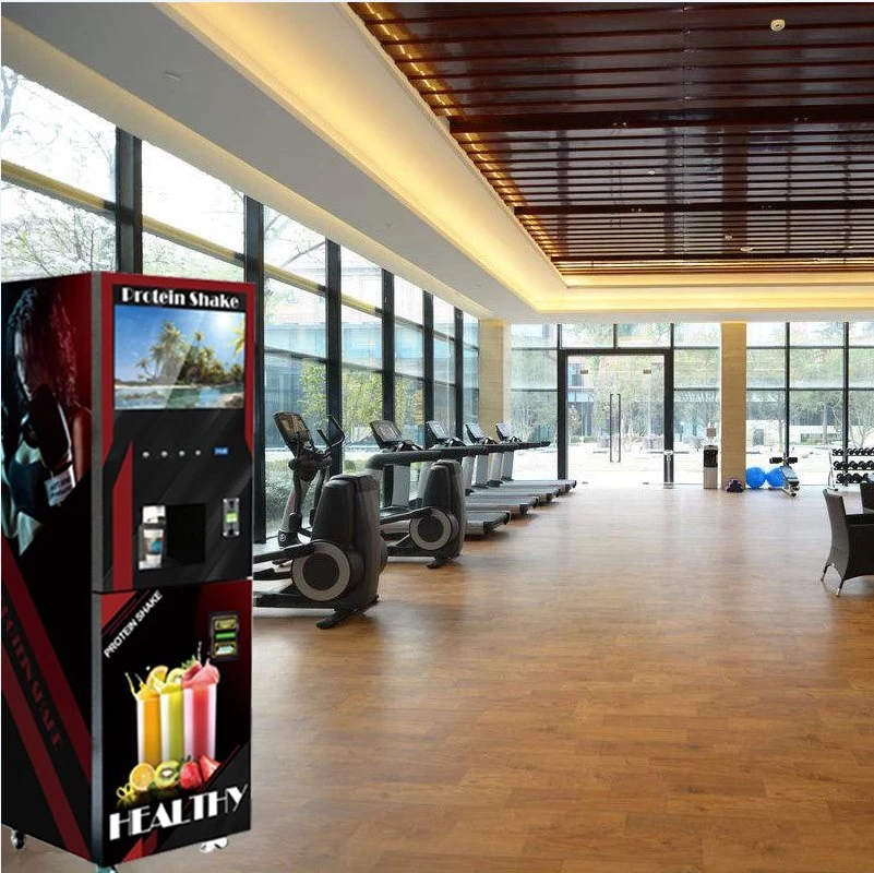 Whey Protein Shake Mixing Vending Machine with 4 Cold Drinks