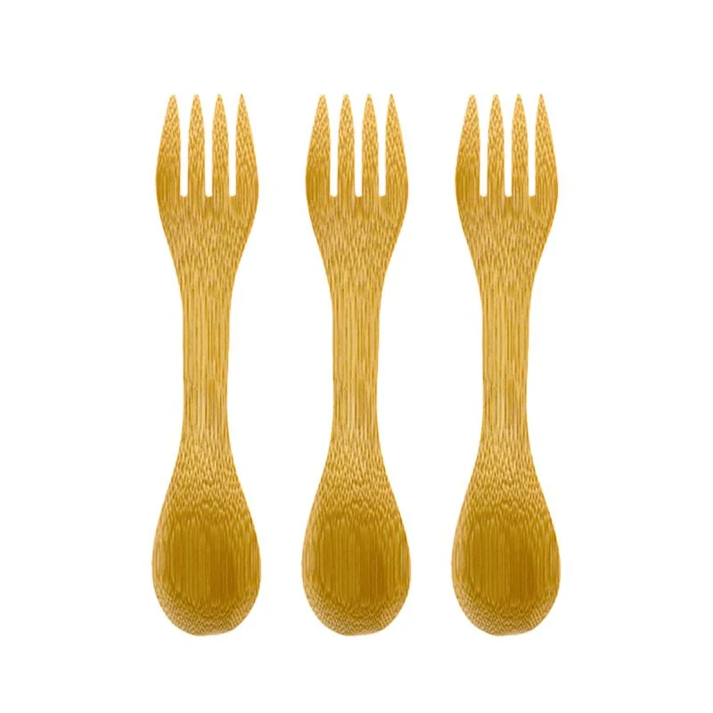 Wholesale Reusable Bamboo Spork Accept Customized