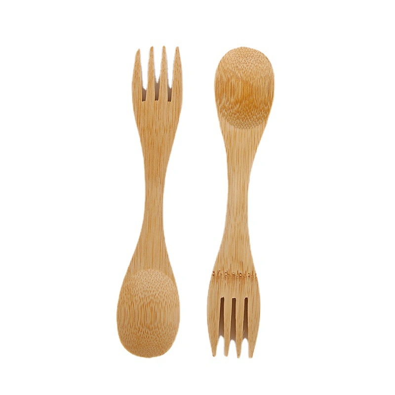 Bamboo Wooden Spork Reusable Camping Spork Long Handle Spork