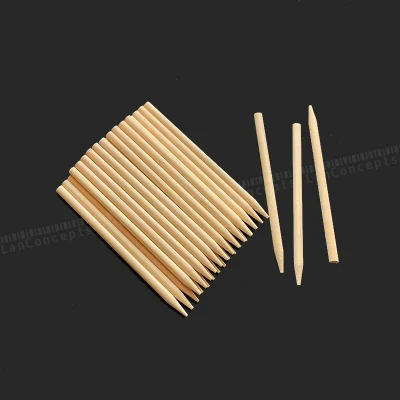 Bastone di legno personalizzato Bastone di bambù artigianale Bastone appuntito Bastone di legno rotondo con logo personalizzato Spiedino di bambù Lecca-lecca Bastoncini di ghiacciolo Bastoncino di gelato