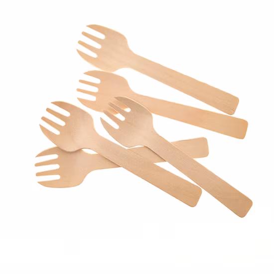 Produttore cinese di posate in legno ecologico compostabile al 100% naturale